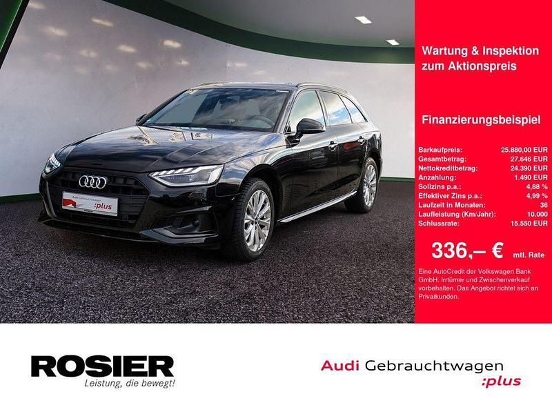 Schwarz / mythosschwarz Gebraucht 2021 Audi A4 Advanced Plus Kombi | 25.880 € (Guter Preis) - Bild 1/4