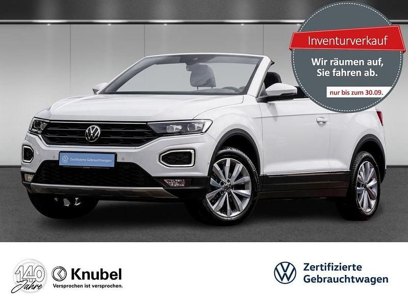 Pure white Gebraucht 2021 VW T-Roc Cabriolet Style Cabrio | 20.880 € (Etwas zu teuer) - Bild 1/4