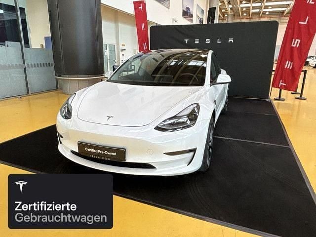 Pearl white multicoat Gebraucht 2021 Tesla Model 3 Performance Limousine | 30.800 € (Fairer Preis) - Bild 1/4
