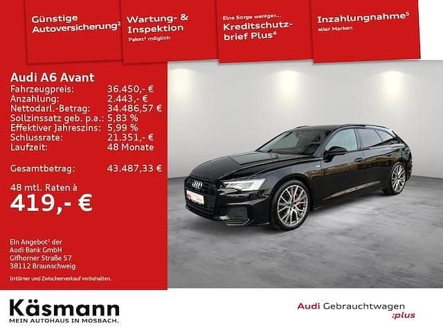 Usata Audi A6 S-Line 367 CV (269 kW) 2022 Nero Station wagon