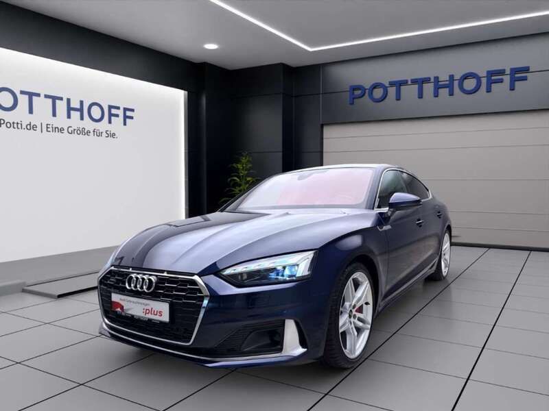 Blau Gebraucht 2024 Audi A5 Sportback Advanced Limousine | 49.750 € - Bild 1/4