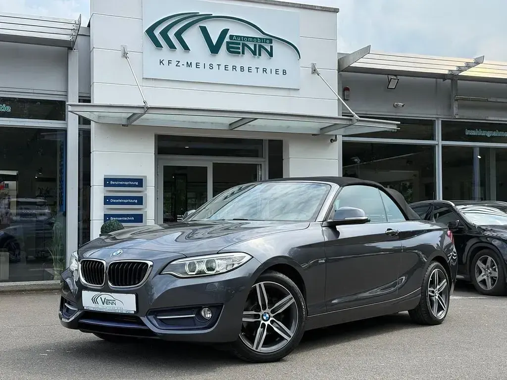 Gebraucht BMW 218 Sport Line 150 PS (110 kW) 2016 Mineralgrau metallic Cabrio