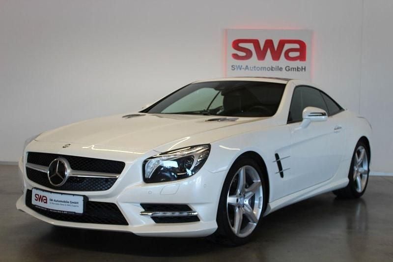 Weiß Gebraucht 2013 Mercedes SL350 AMG Cabrio | 39.490 € (Fairer Preis) - Bild 1/3