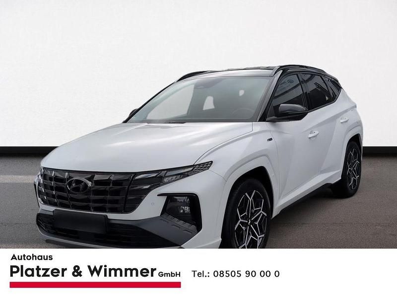 Weiss Gebraucht 2021 Hyundai Tucson SUV | 30.690 € (Etwas zu teuer) - Bild 1/4