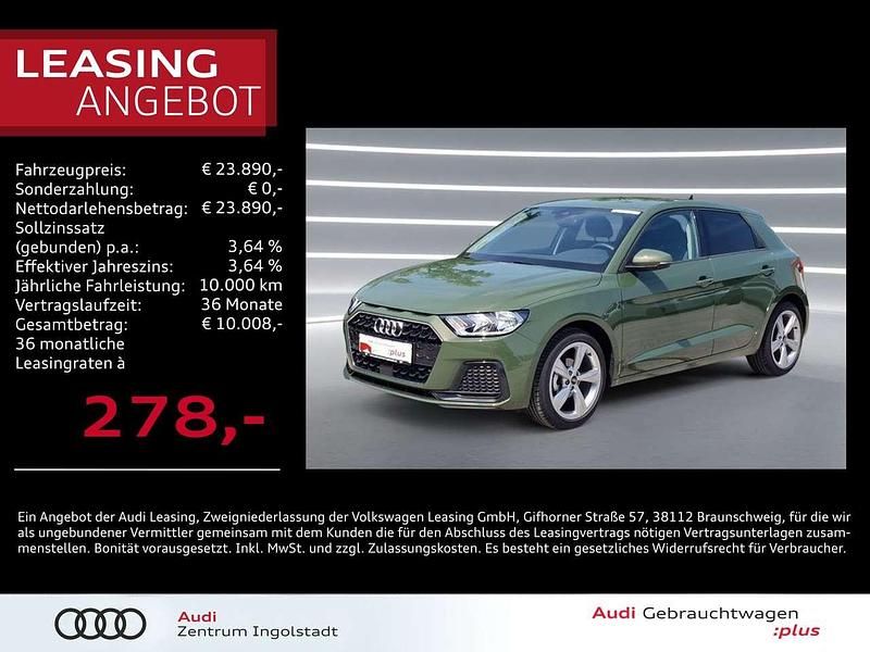 Distriktgrün metallic Gebraucht 2025 Audi A1 Sportback Advanced Kleinwagen | 23.890 € (Fairer Preis) - Bild 1/3