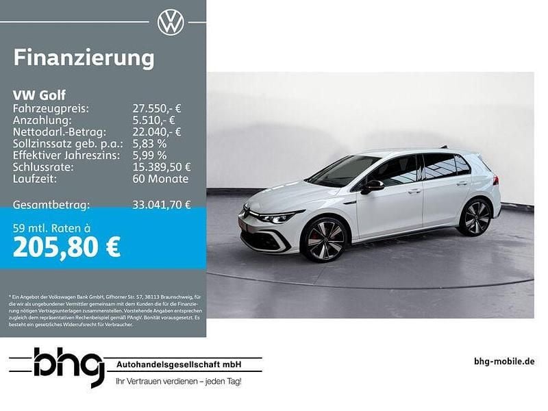Pure white Gebraucht 2022 VW Golf VIII GTD Limousine | 27.550 € (Superpreis) - Bild 1/4