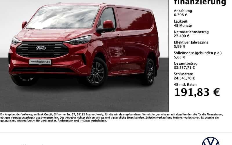 Rot Neu 2025 Ford Transit Custom Limited Van | 33.888 € - Bild 1/4