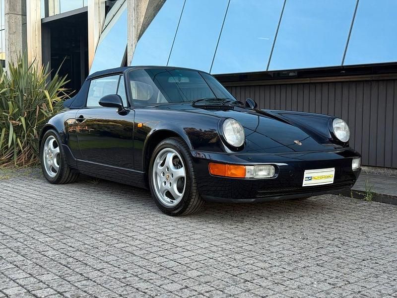 Blau Gebraucht 1991 Porsche 911 Carrera 4 Cabriolet Cabrio | 137.000 € - Bild 1/4