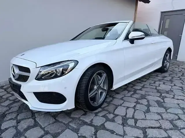 Gebraucht Mercedes C200 AMG line 184 PS (135 kW) 2017 Polarweiss  unilack Cabrio