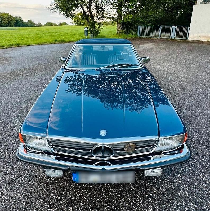 Blau Gebraucht 1985 Mercedes SL500 Cabrio | 19.900 € - Bild 1/4