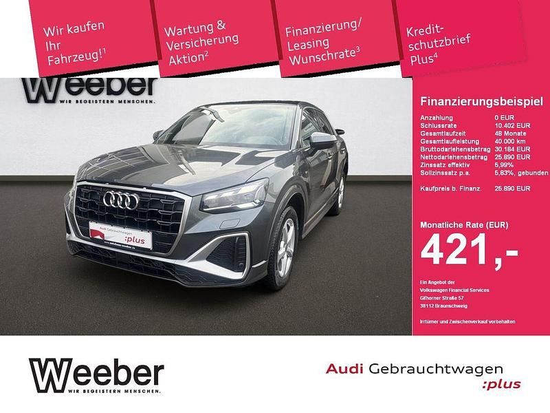 Daytonagrau perleffekt (metallic) Gebraucht 2021 Audi Q2 S-Line SUV | 25.890 € (Fairer Preis) - Bild 1/4