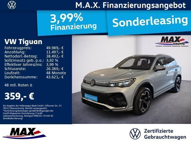 Silber Gebraucht 2024 VW Tiguan R-line SUV | 49.989 € (Superpreis) - Bild 1/3