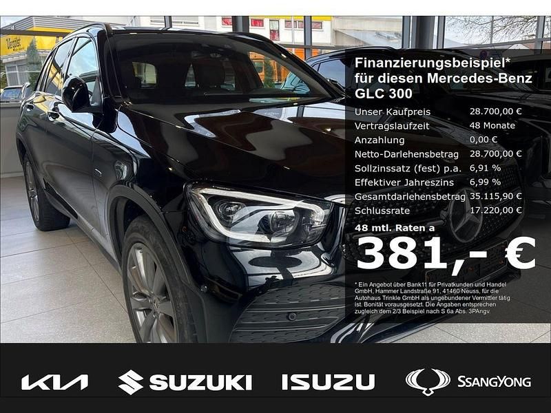 Schwarz Gebraucht 2021 Mercedes GLC300e AMG line SUV | 28.700 € (Superpreis) - Bild 1/4