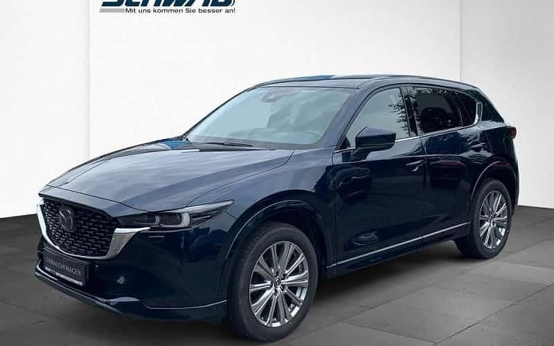 Deep crystal blue Gebraucht 2022 Mazda CX-5 Sports-Line SUV | 26.450 € (Superpreis) - Bild 1/4