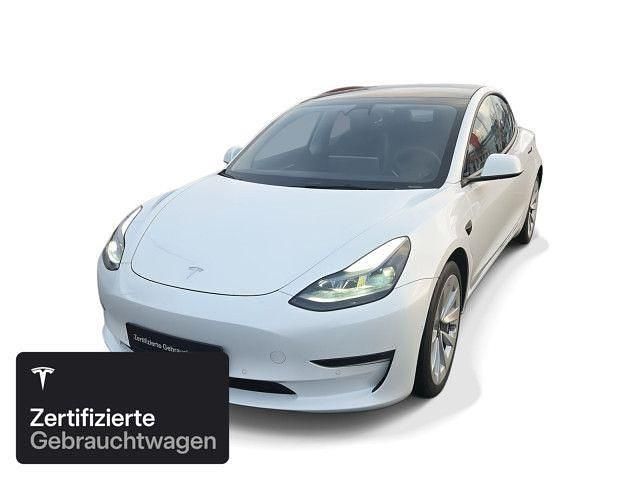 Weiß Gebraucht 2021 Tesla Model 3 Long Range AWD Limousine | 28.200 € (Fairer Preis) - Bild 1/4