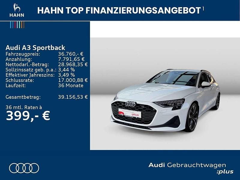 Gebraucht Audi A3 Sport 150 PS (110 kW) 2024 Gletscherweiß metallic Limousine