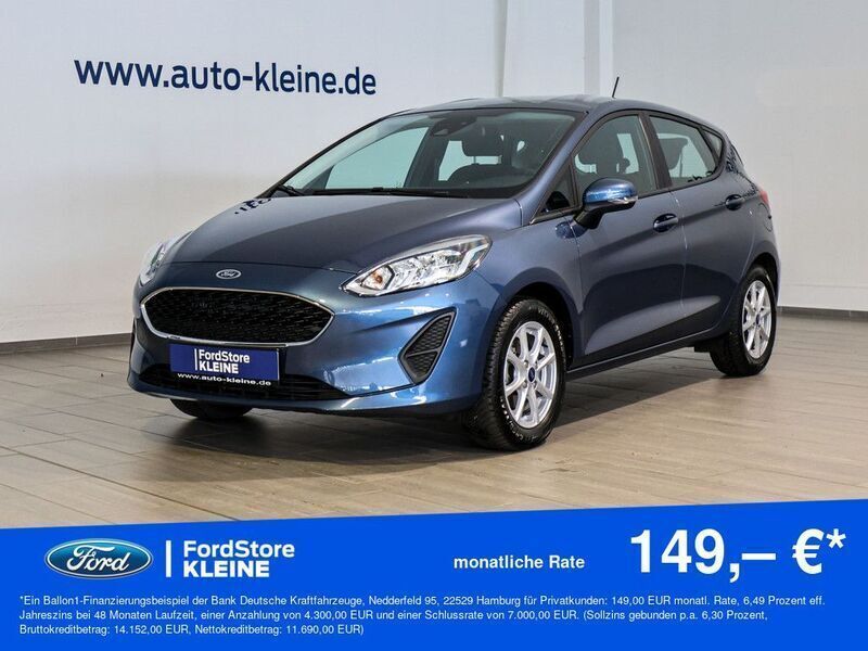 Blau Gebraucht 2021 Ford Fiesta Cool & Connect Kleinwagen | 15.990 € (Fairer Preis) - Bild 1/4
