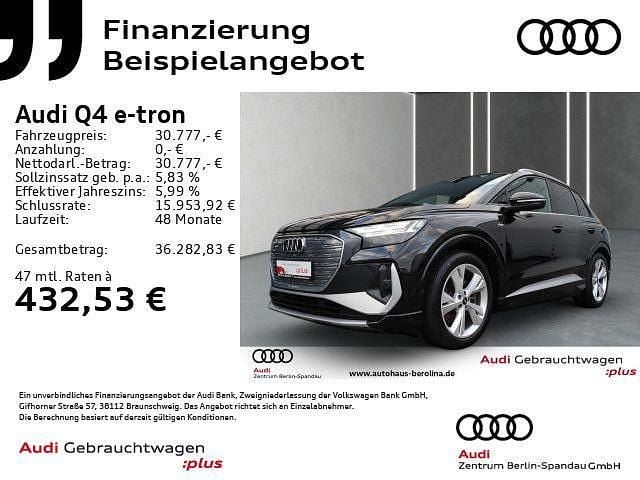 Schwarz Gebraucht 2022 Audi Q4 e-tron S-Line SUV | 30.777 € (Superpreis) - Bild 1/4