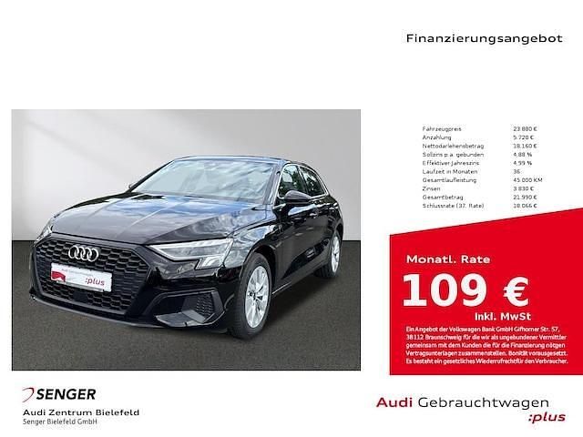 Schwarz Gebraucht 2022 Audi A3 Sportback e-tron Ambiente Limousine | 23.880 € (Guter Preis) - Bild 1/4