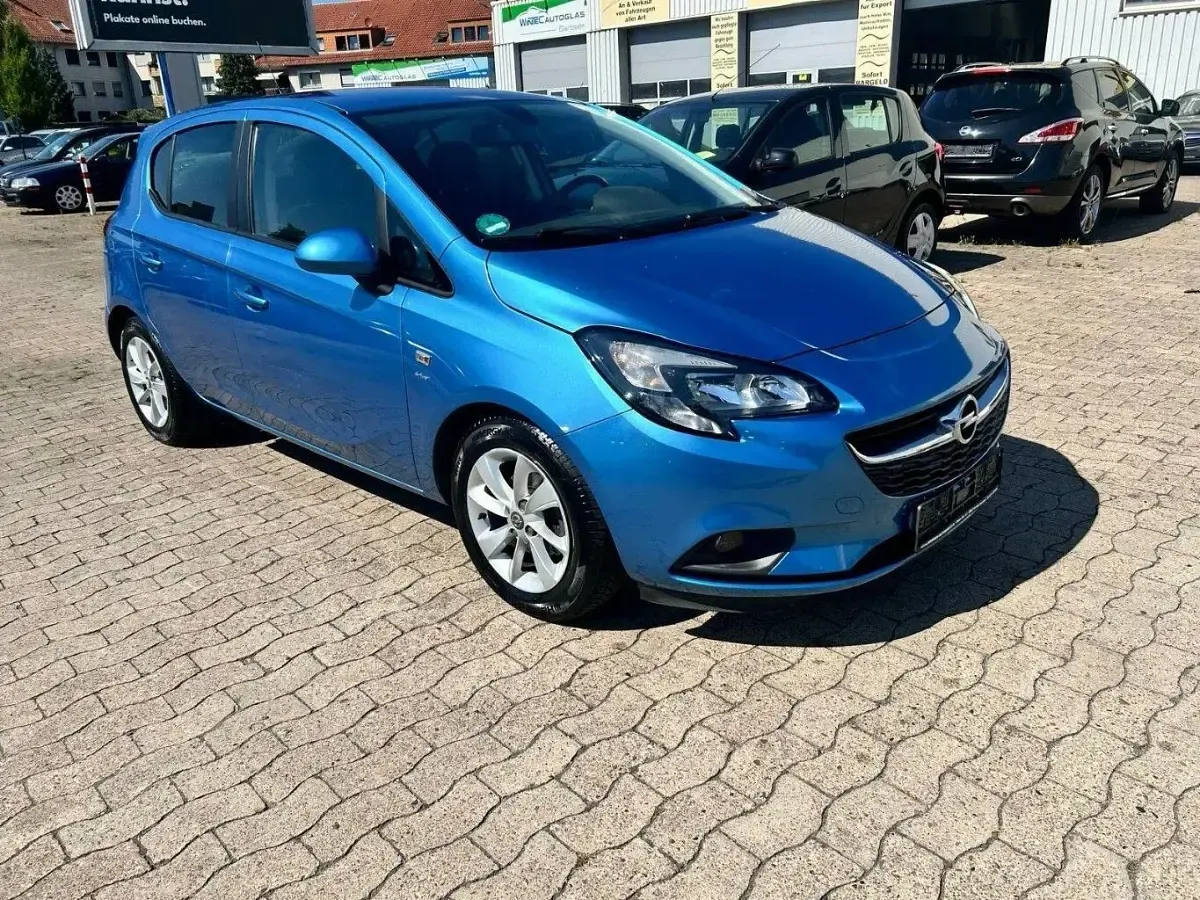 Gebraucht Opel Corsa drive 90 PS (66 kW) 2016 Blau Kleinwagen