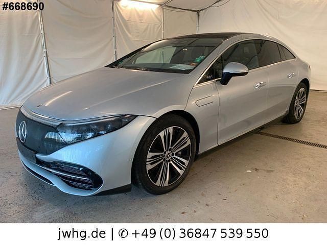 Hightechsilber metallic (metallic) Gebraucht 2022 Mercedes EQS450+ Advanced Plus Limousine | 43.950 € (Teuer) - Bild 1/4