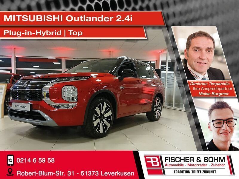 Rot Gebraucht 2025 Mitsubishi Outlander P-HEV Top SUV | 56.790 € - Bild 1/4
