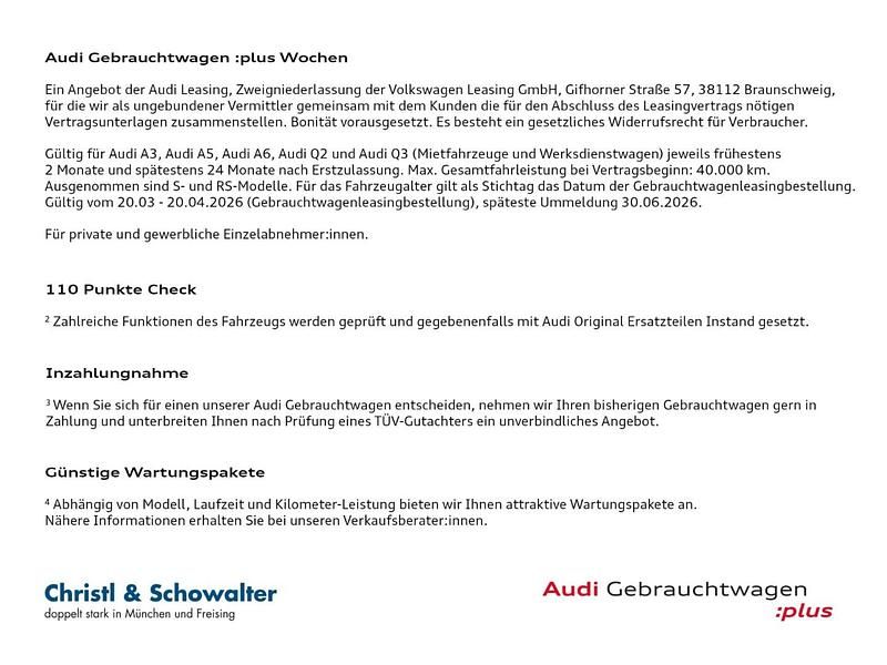 Gebraucht Audi A3 Advanced Plus 150 PS (110 kW) 2024 Manhattangrau metallic Limousine