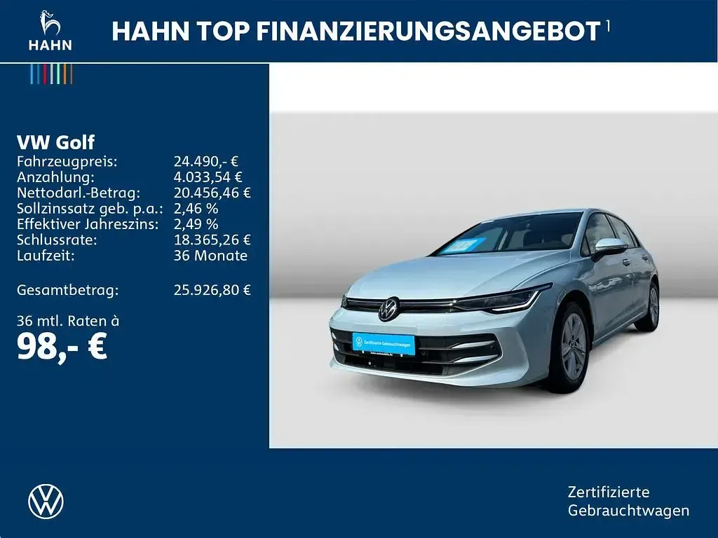 Usata VW Golf VIII Life 150 CV (110 kW) 2025 Blu Berlina