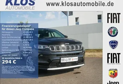 Gebraucht Jeep Compass Altitude 130 PS (95 kW) 2024 Schwarz SUV