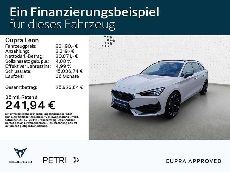 Gebraucht Cupra Leon 204 PS (150 kW) 2022 "candy" weiss Kombi