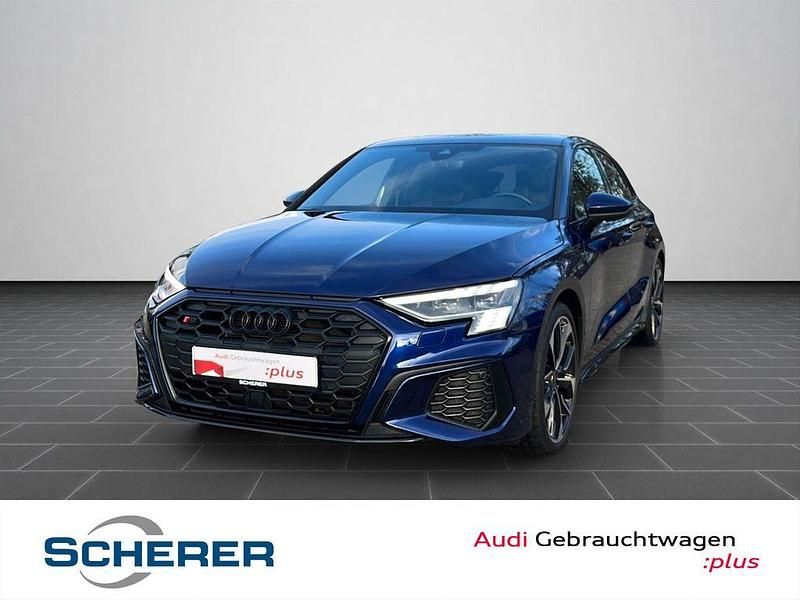 Navarrablau metallic (metallic) Gebraucht 2022 Audi S3 Ambiente Limousine | 38.199 € (Fairer Preis) - Bild 1/4