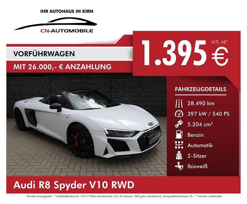 Weiß Gebraucht 2020 Audi R8 Spyder Sport Cabrio | 119.990 € (Superpreis) - Bild 1/4