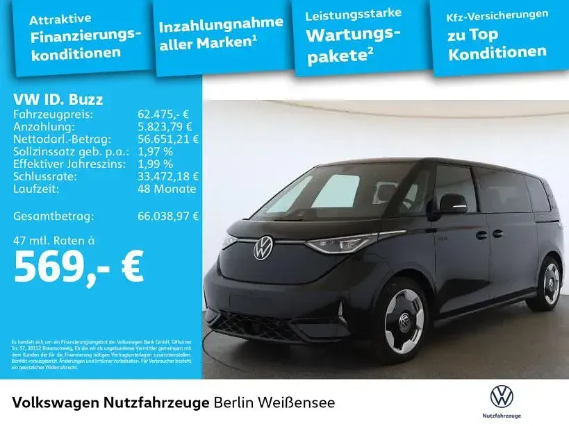 Gebraucht VW ID. Buzz GTX 250 kW (340 PS) 2025 Deep black perleffekt Van / Kleinbus