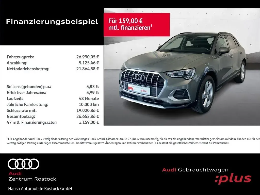 Usata Audi Q3 Performance 150 CV (110 kW) 2020 Grigio SUV