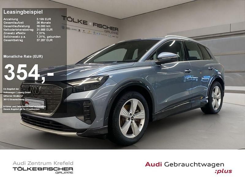 Geysirblau metallic Gebraucht 2022 Audi Q4 e-tron Ambiente SUV | 31.988 € (Superpreis) - Bild 1/4