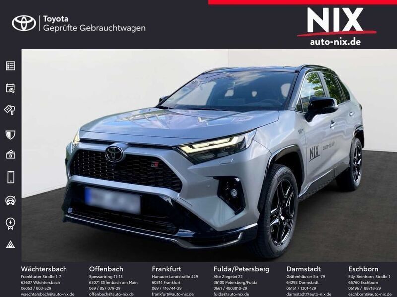 Lichtsilber metallic / dach schwarz Gebraucht 2024 Toyota RAV4 Hybrid Sport SUV | 53.780 € (Teuer) - Bild 1/4