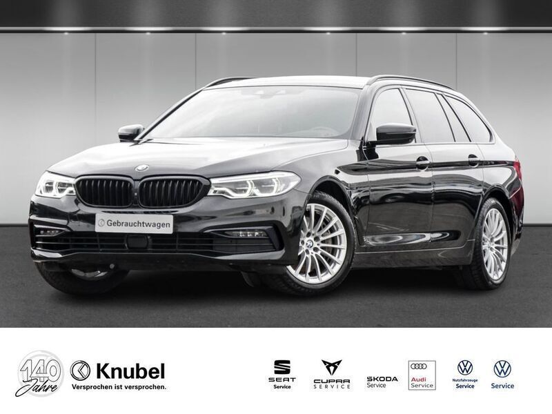 Black sapphire metallic Gebraucht 2019 BMW 540 Sport Line Kombi | 37.690 € (Guter Preis) - Bild 1/4