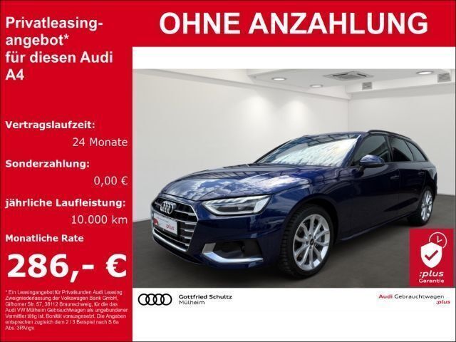 Blau Gebraucht 2024 Audi A4 Advanced Kombi | 42.990 € - Bild 1/3