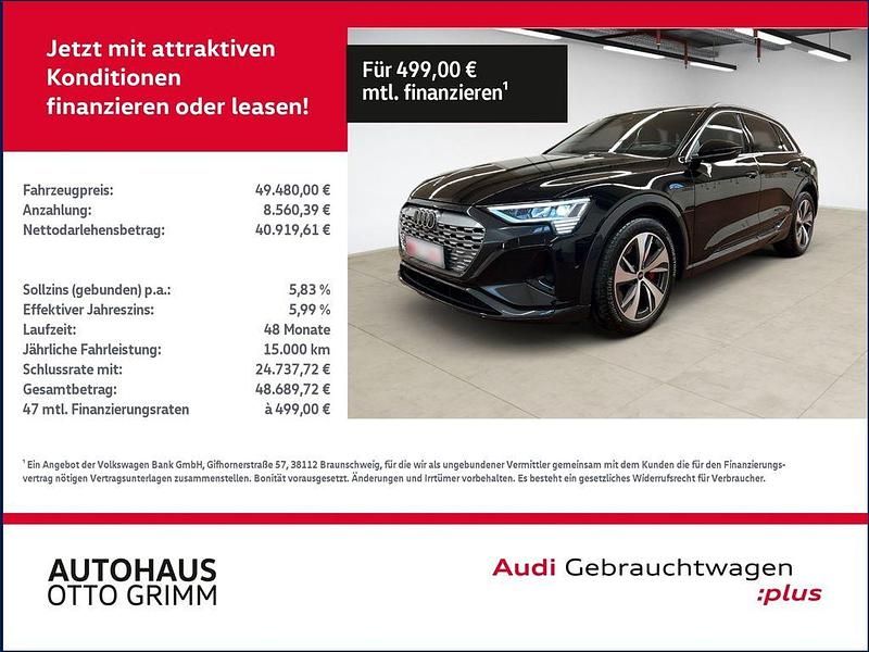 Gebraucht Audi Q8 e-tron Advanced 250 kW (340 PS) 2023 Mythosschwarz metallic SUV