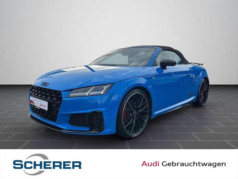 Turboblau/verdeck schwarz Gebraucht 2021 Audi TT Competition Cabrio | 33.990 € (Fairer Preis) - Bild 1/4