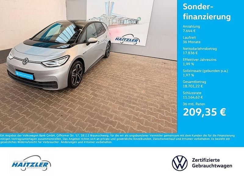 Gebraucht VW ID.3 Pro Performance 150 kW (204 PS) 2023 Scale silver metallic (metallic) Kleinwagen