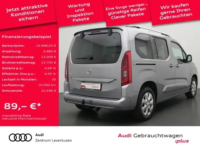 Usado Opel Combo 131 HP (96 kW) 2019 Cinzento Monovolume