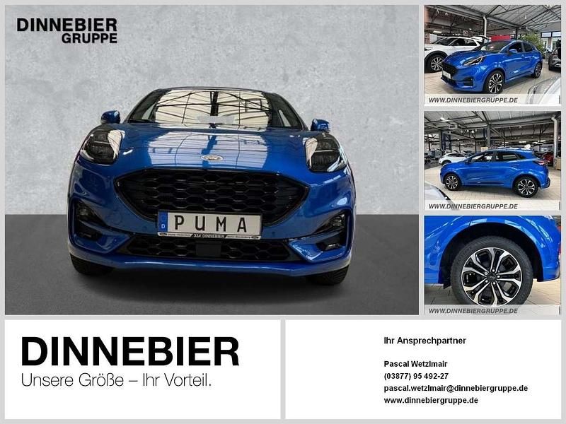 Dynamic blau met Gebraucht 2023 Ford Puma Gen-E ST-Line X SUV | 24.990 € (Etwas zu teuer) - Bild 1/4