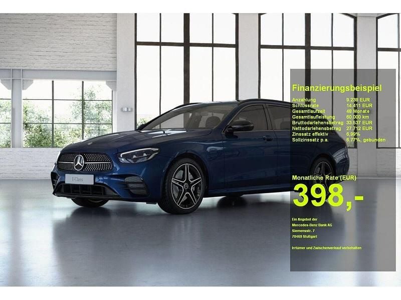 Blau Gebraucht 2022 Mercedes E300 Avantgarde Limousine | 36.890 € (Fairer Preis) - Bild 1/3
