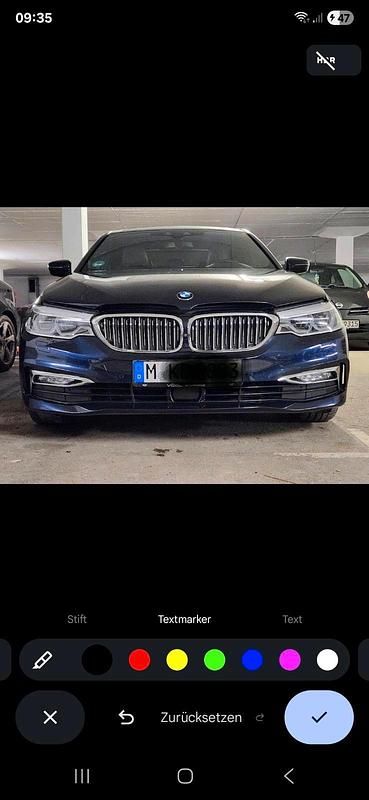 Blau Gebraucht 2017 BMW 540 Luxury Line Limousine | 33.000 € (Fairer Preis) - Bild 1/4