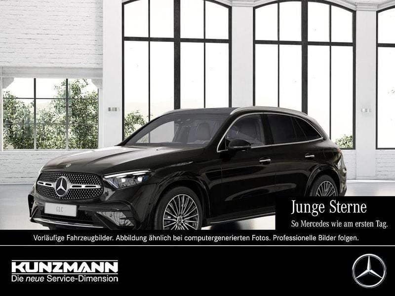 Obsidianschwarz metallic Gebraucht 2023 Mercedes GLC400d AMG SUV | 64.388 € (Fairer Preis) - Bild 1/4