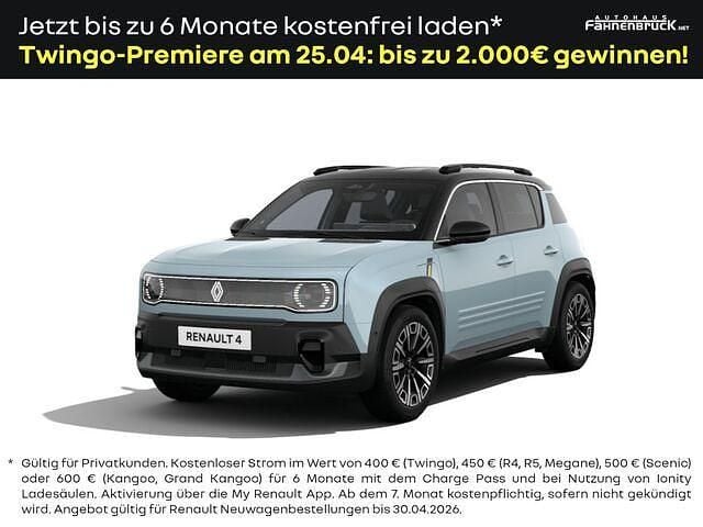 Ny Renault 4 E-Tech Iconic 110 kW (150 HK) 2026 Blå SUV