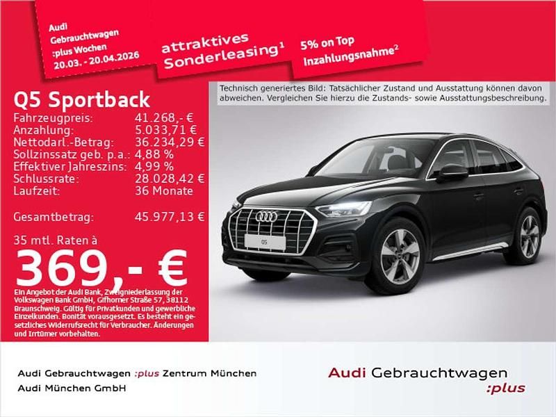 Gebraucht Audi Q5 Advanced 265 PS (194 kW) 2023 Brillantschwarz SUV