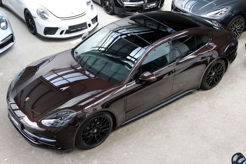 Mahagonimetallic Gebraucht 2018 Porsche Panamera 4S Limousine | 58.990 € (Superpreis) - Bild 1/4