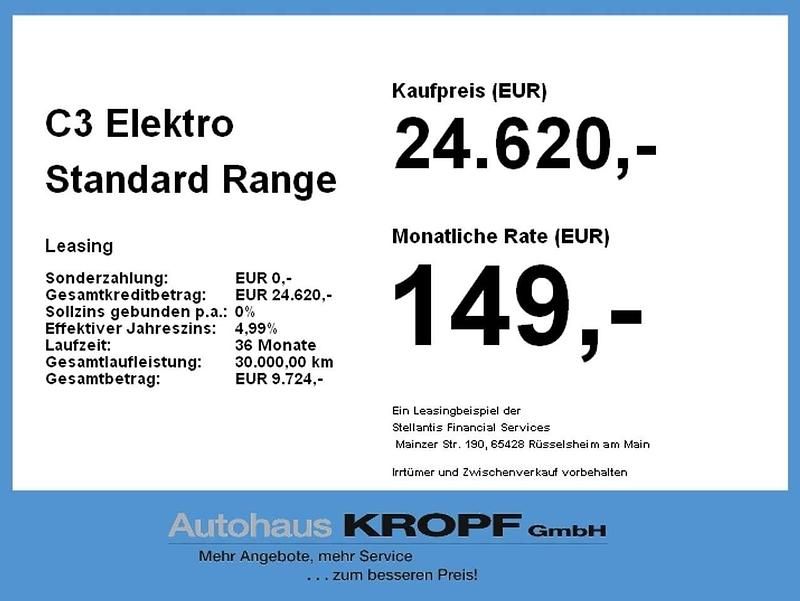 Neu Citroën e-C3 83 kW (113 PS) 2026 Montecarloblau Kleinwagen